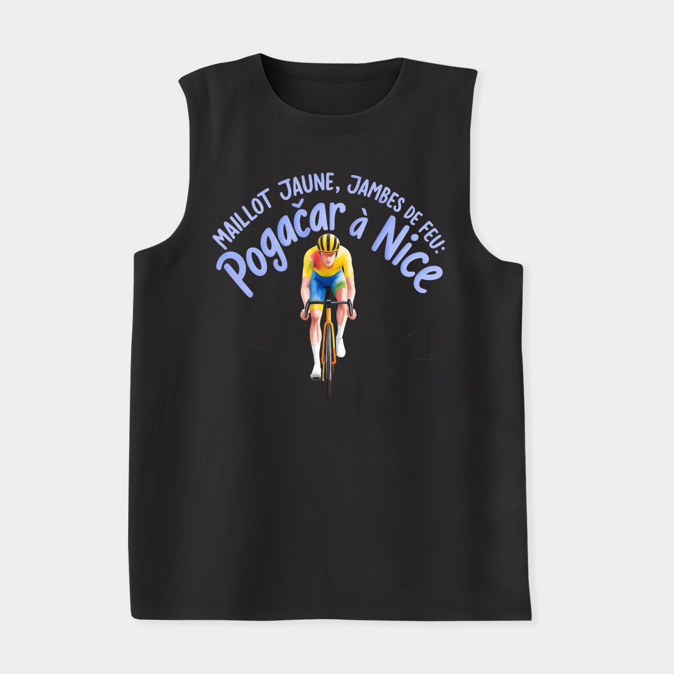 Pogačar Maillot Jaune Fire Climb Women's Soft Tank Top