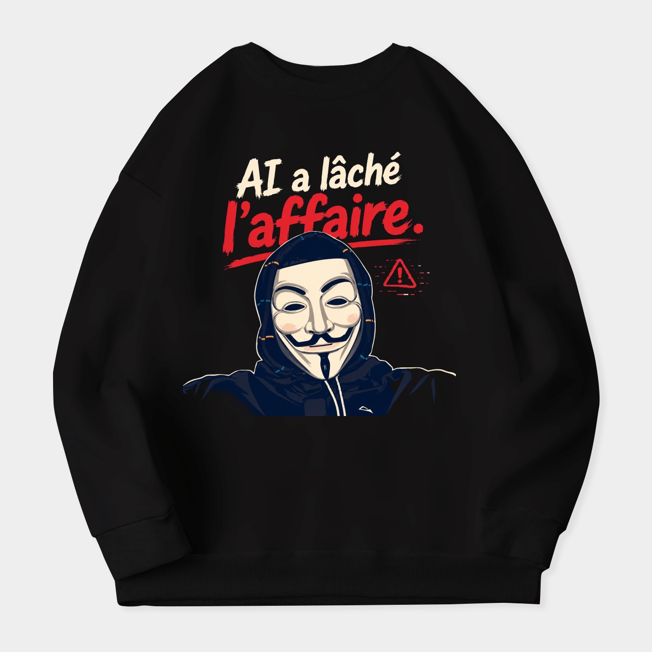 Bold Faceless Closeup Women's Crewneck Sweatshirt
