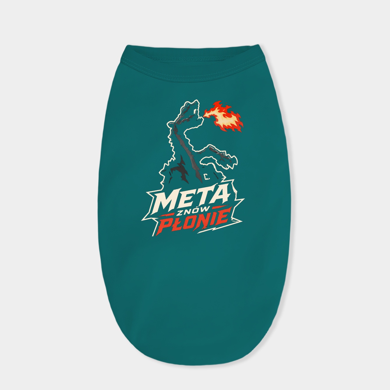 Statue Dragon, Meta Meltdown Dog Shirt