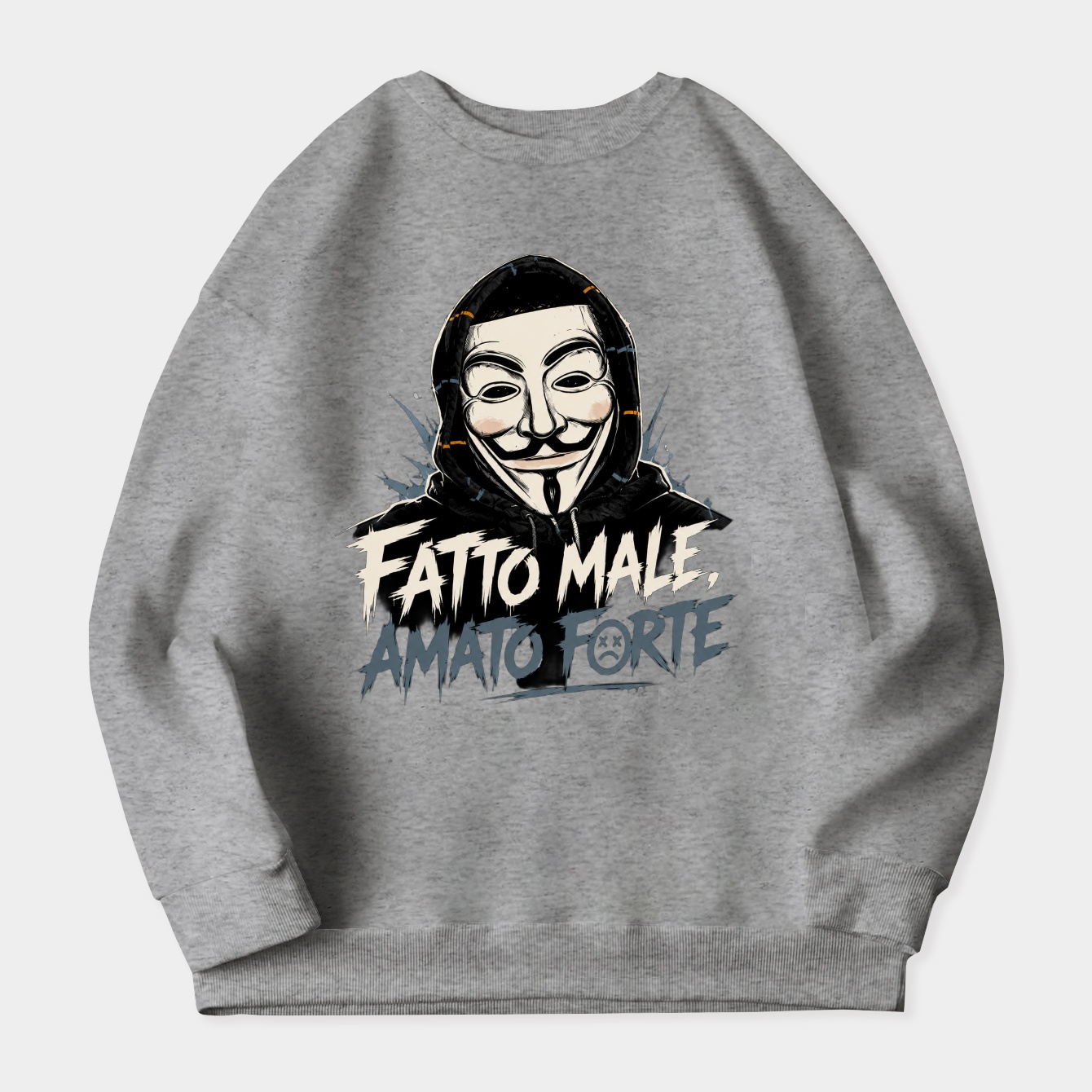 Streetwear Mask Cipher Women's Crewneck Sweatshirt