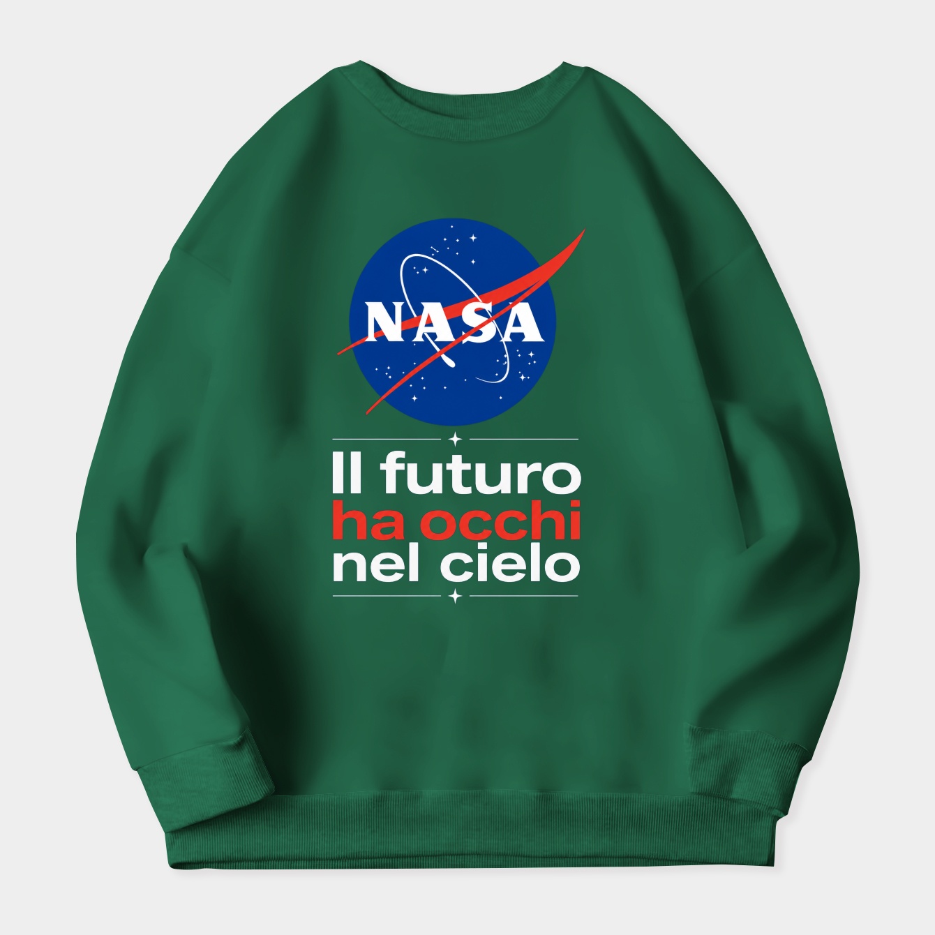 NASA Space Wind Emblem Women's Crewneck Sweatshirt