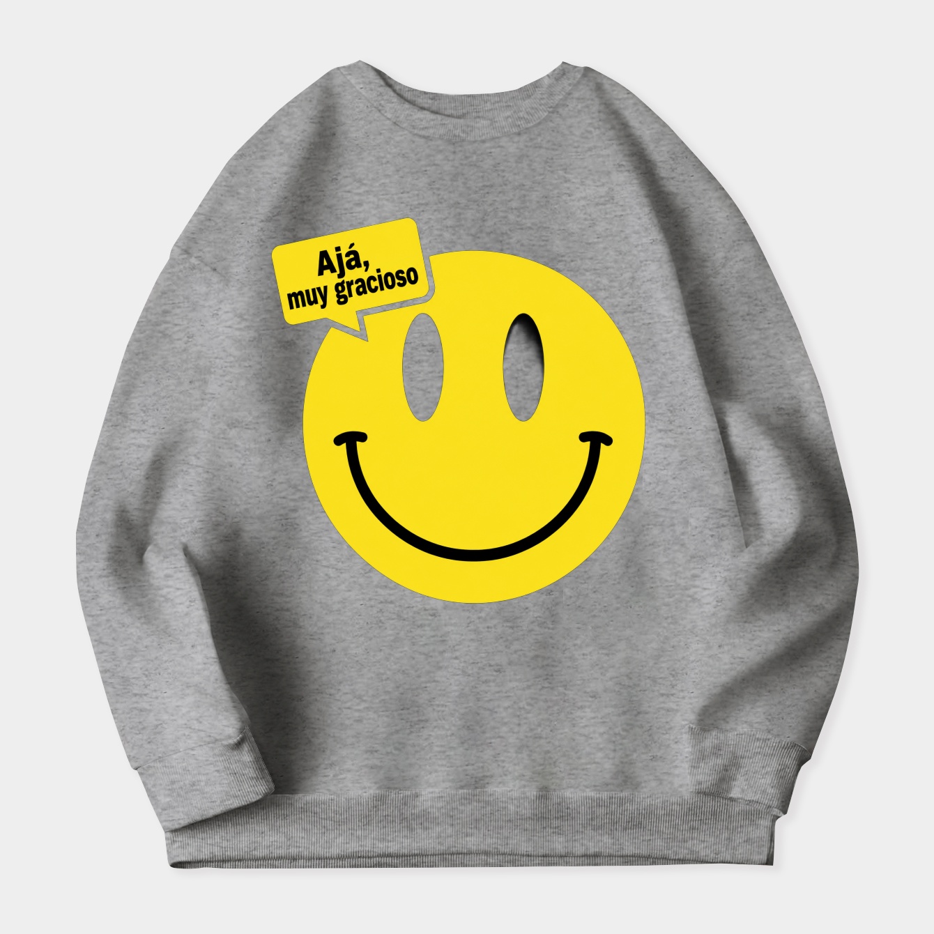 Night Mode Smile Icon Women's Crewneck Sweatshirt