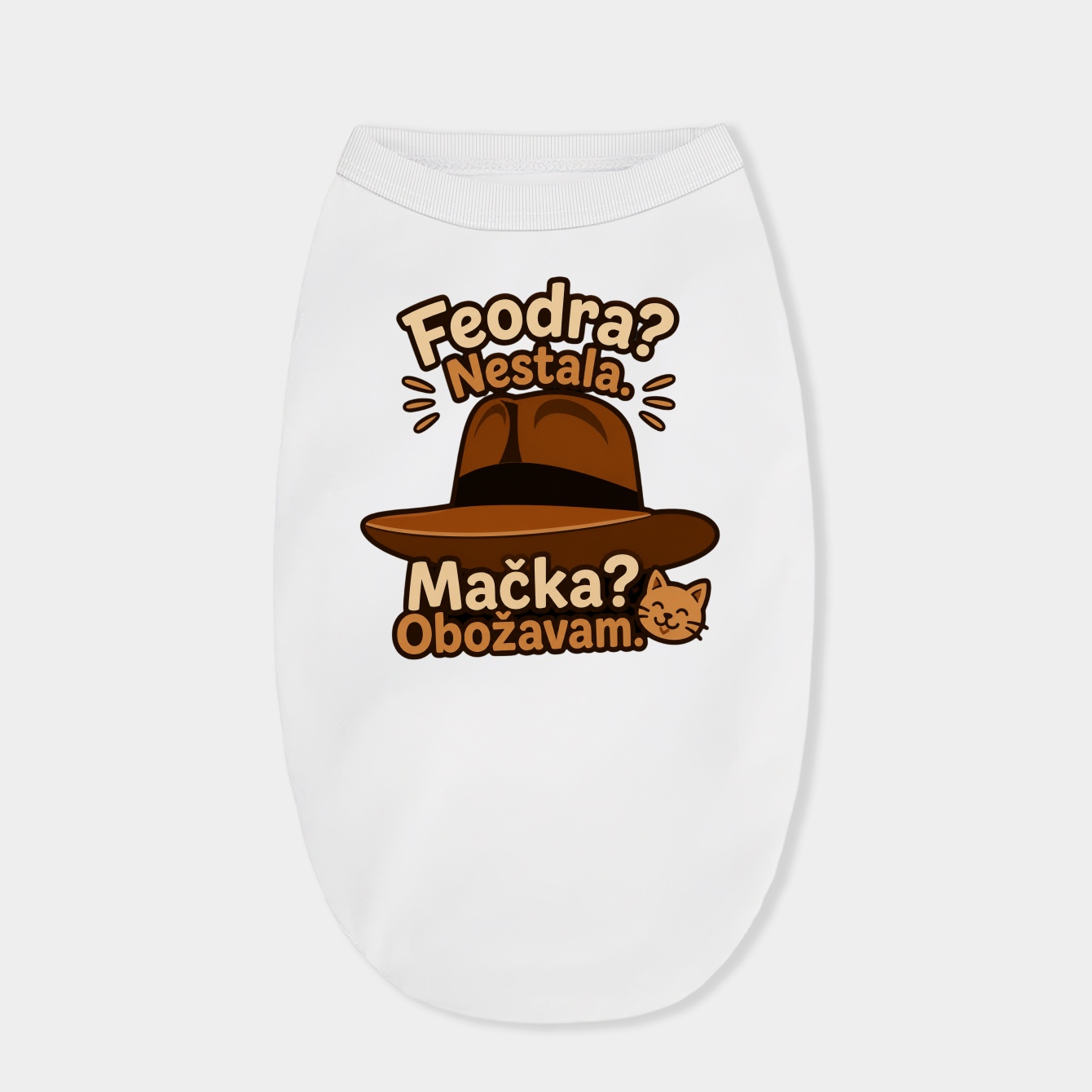 Muted Fedora, Retro Cool Dog Shirt