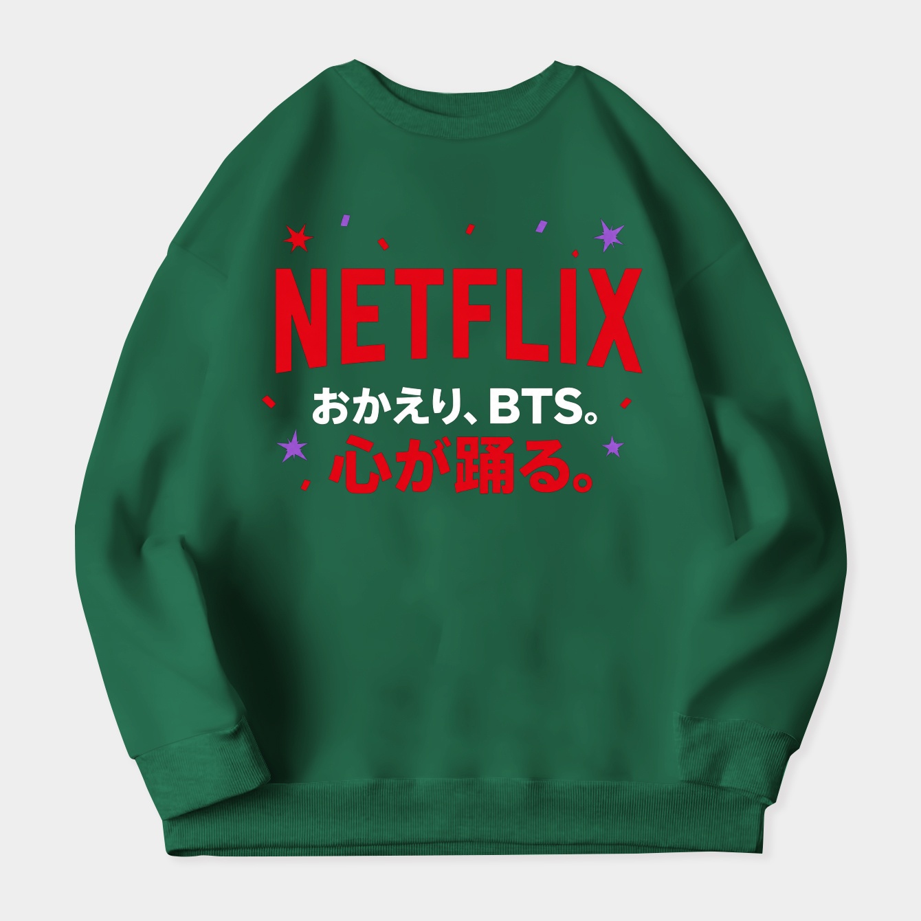 Oversized Icon, BTS Style Women's Crewneck Sweatshirt