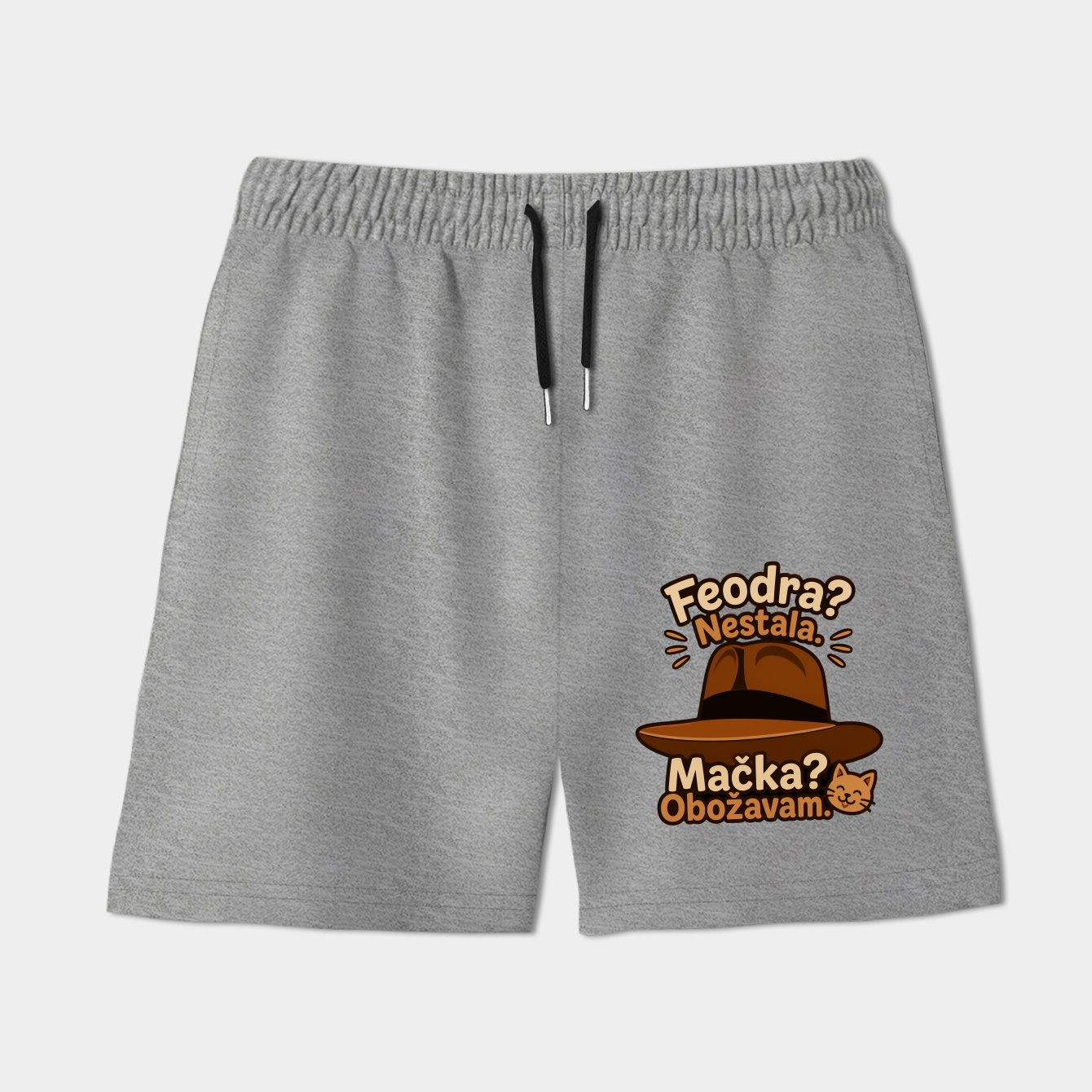 Muted Fedora, Retro Cool Women's Shorts