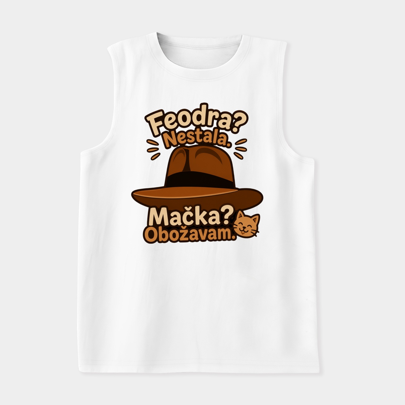 Muted Fedora, Retro Cool Women's Soft Tank Top