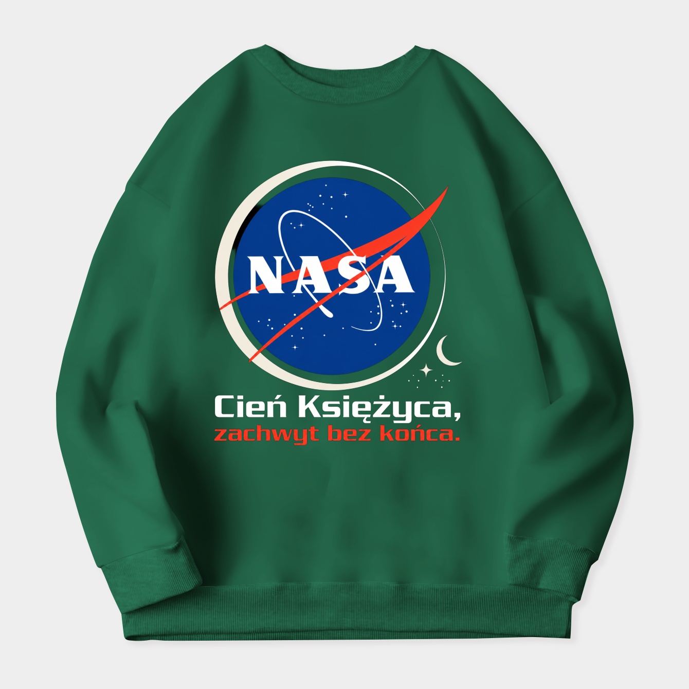 NASA Eclipse, Clean Icon Women's Crewneck Sweatshirt