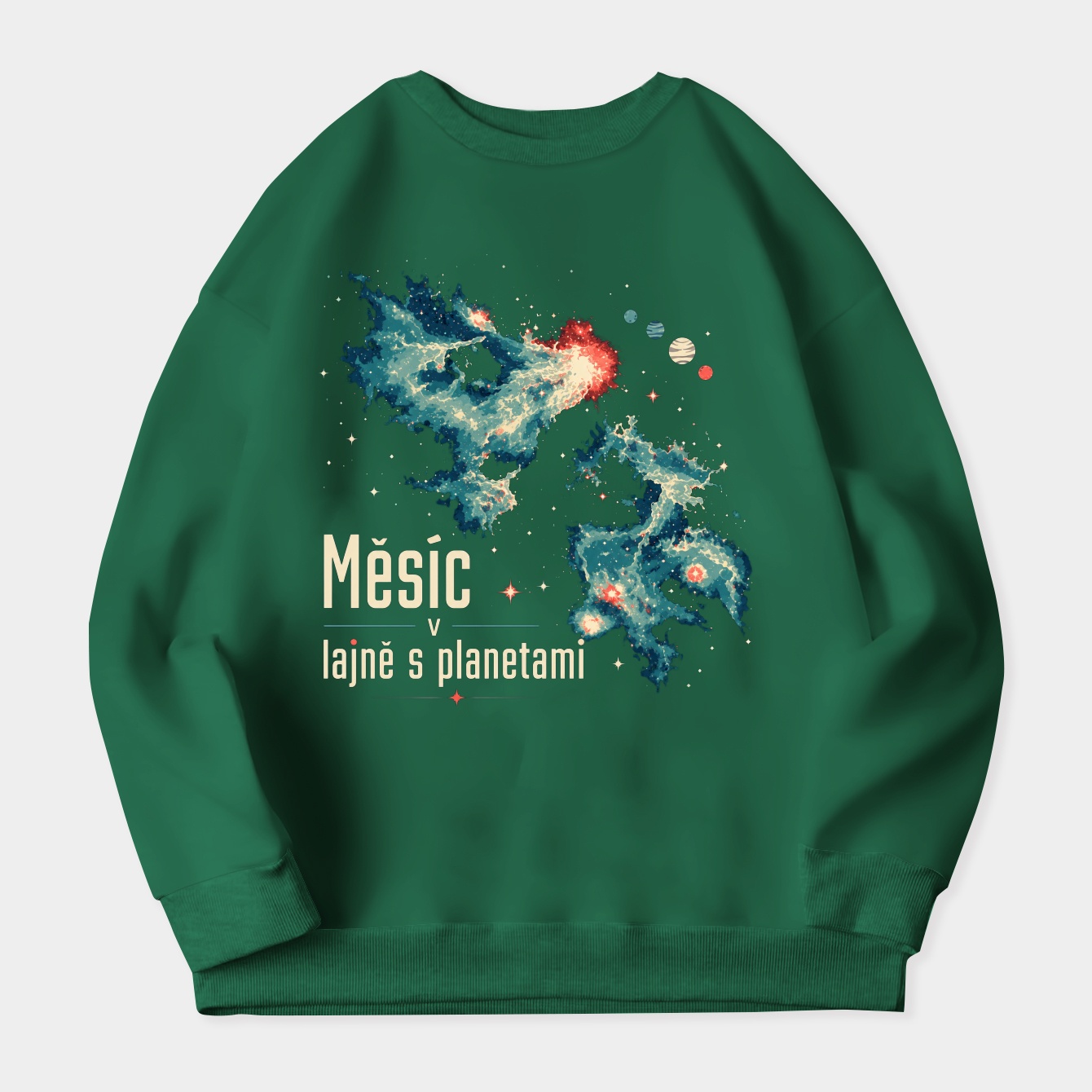 Luminous Nebula Flow Women's Crewneck Sweatshirt