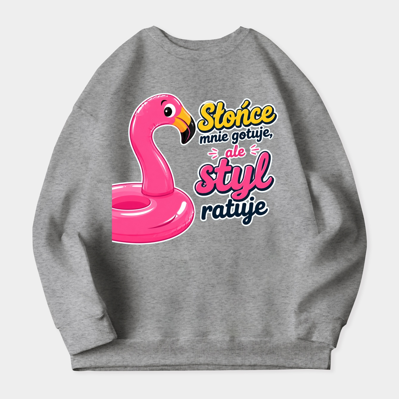 Flamingo Float Frenzy Women's Crewneck Sweatshirt