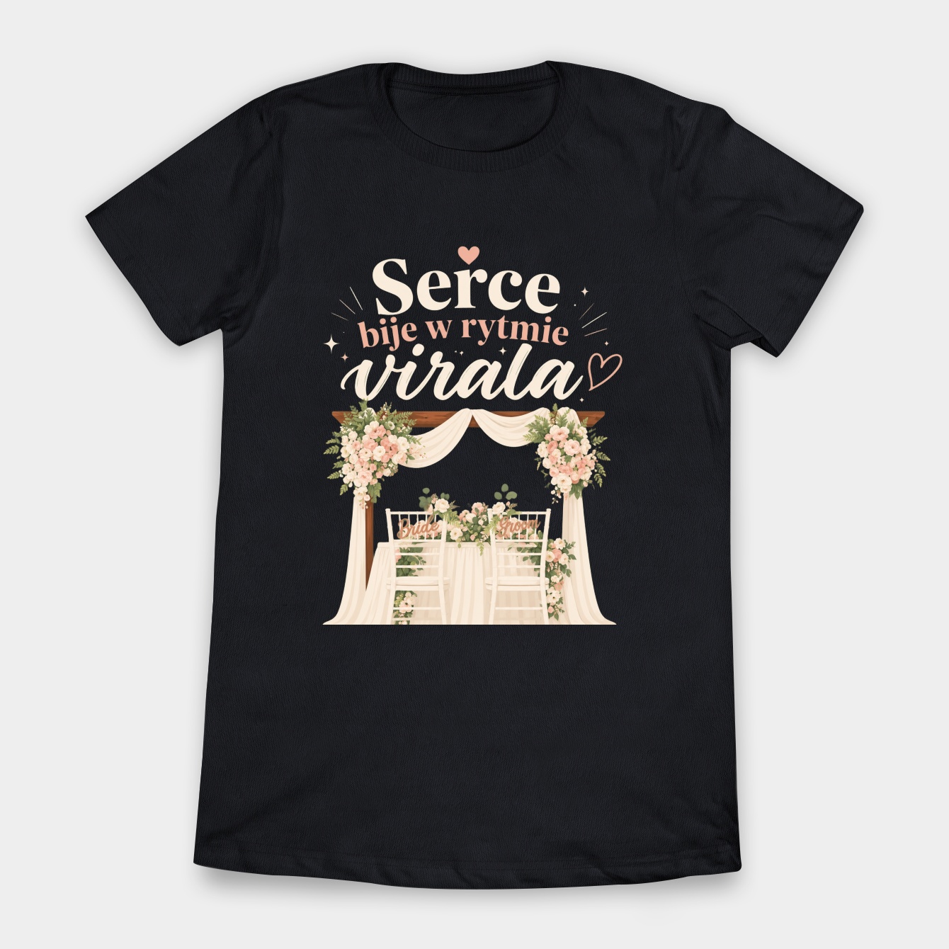 Midnight Vows, Bright Blooms Women's T-Shirt