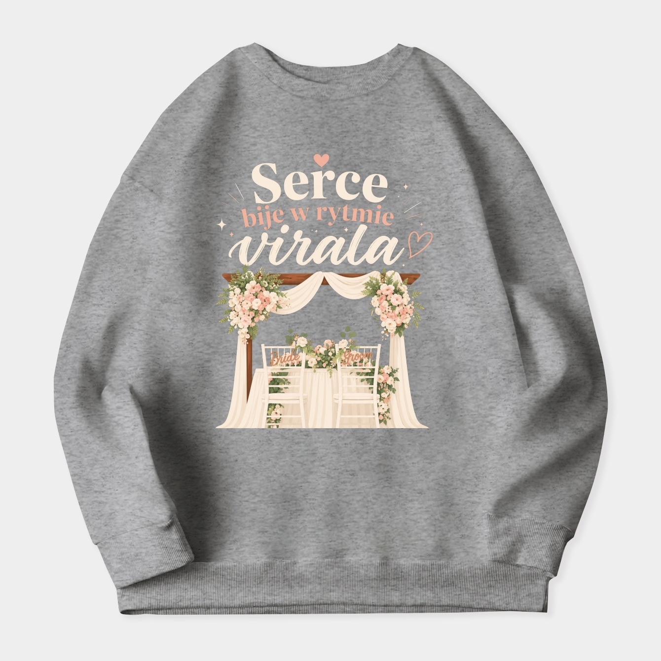 Midnight Vows, Bright Blooms Women's Crewneck Sweatshirt