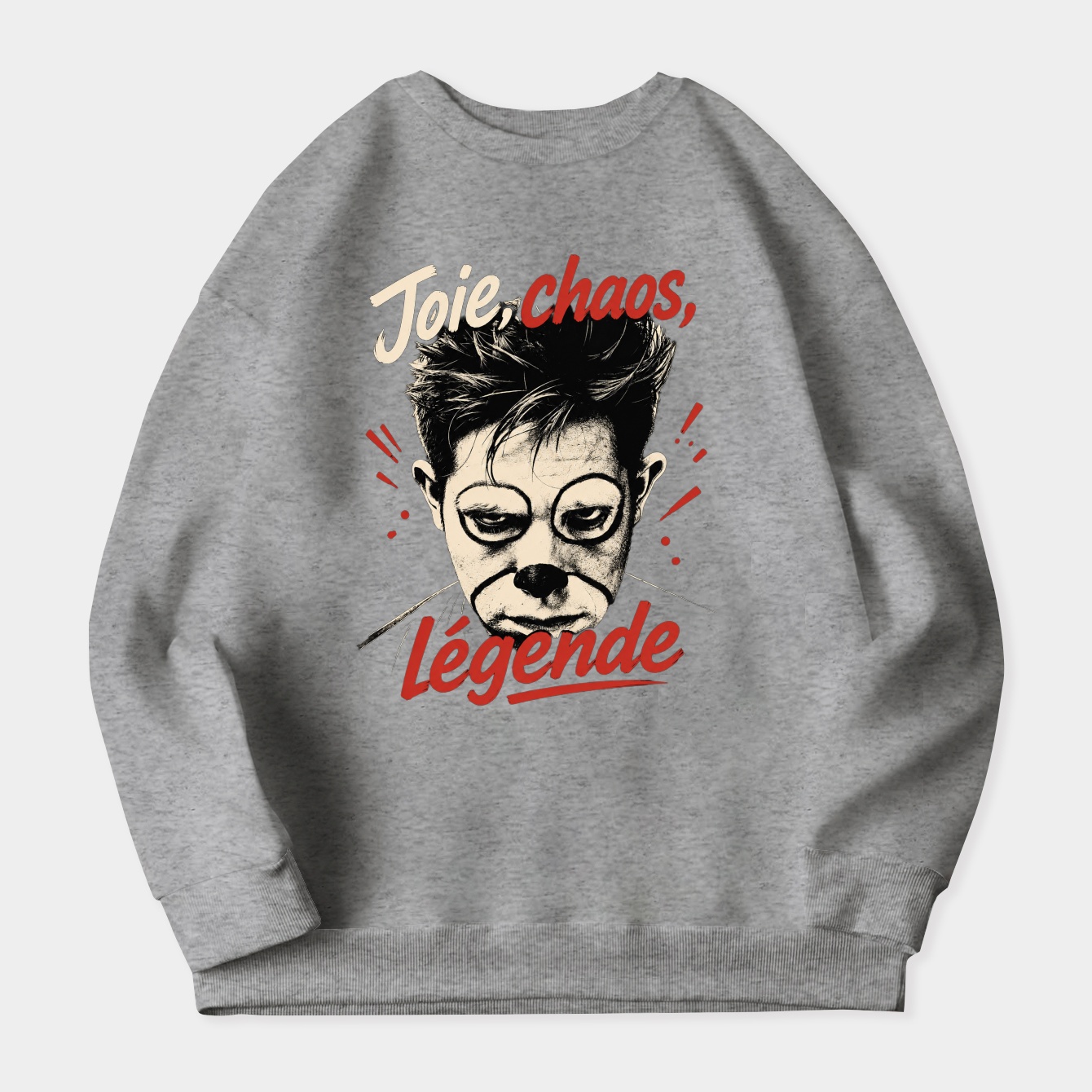 Spiky Clown Showdown Women's Crewneck Sweatshirt