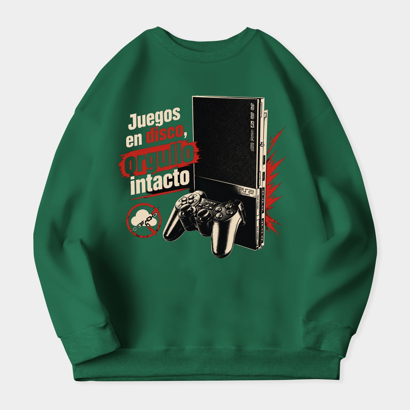 PS2 Disc-Free Retro Pride Women's Crewneck Sweatshirt