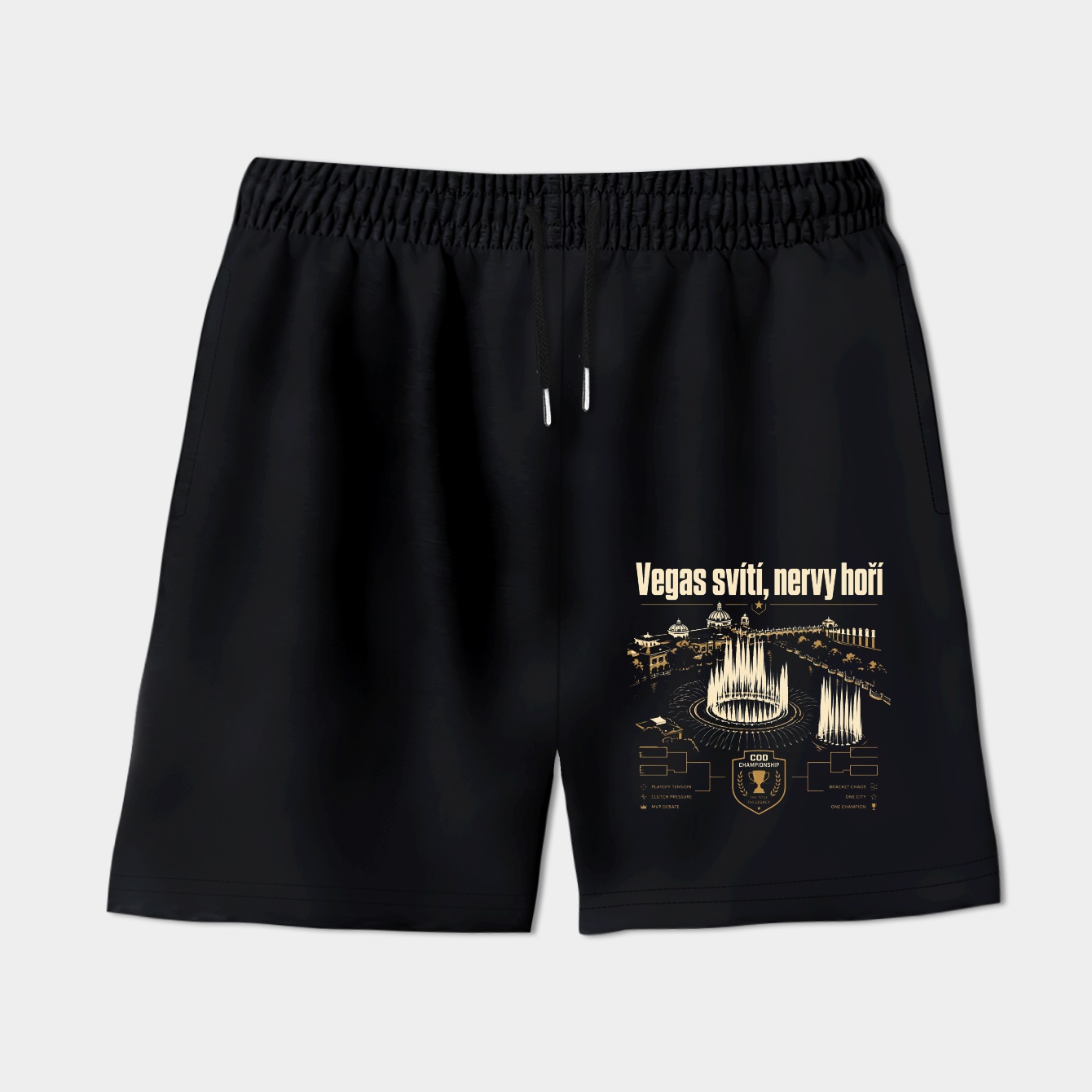 High-Contrast Vegas Legends Women's Shorts