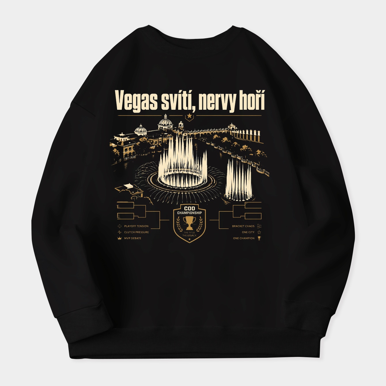 High-Contrast Vegas Legends Women's Crewneck Sweatshirt