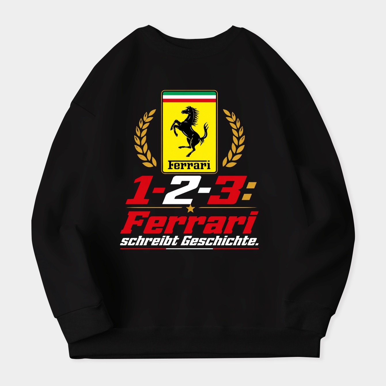 Pole Position in Black Women's Crewneck Sweatshirt